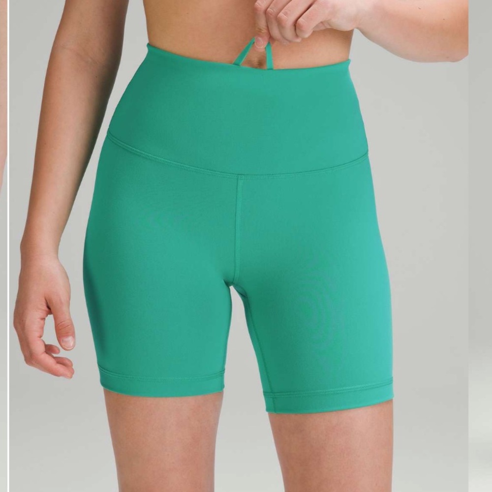 Lululemon Wunder Train High-Rise Short 6" Kelly green size 8